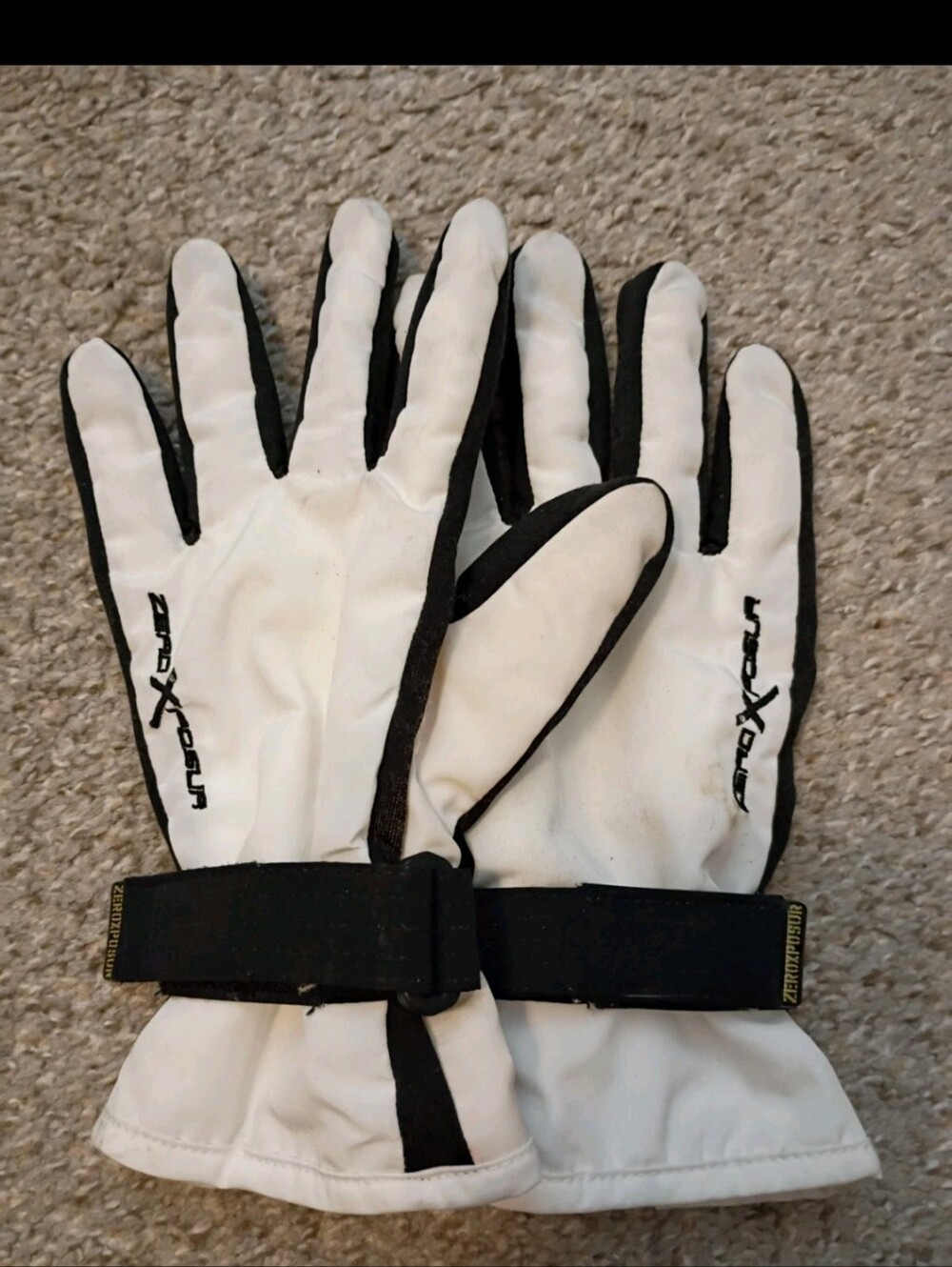 Zeroxposur Gloves Mens Small/Medium White Thinsulate